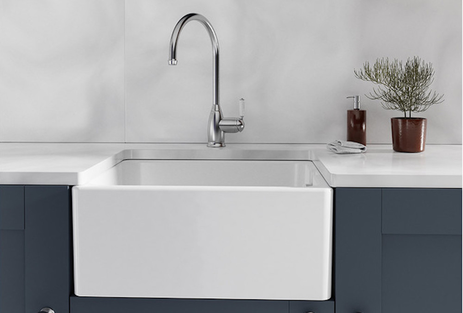 Stainless steel belfast sink with drainer hotsell
